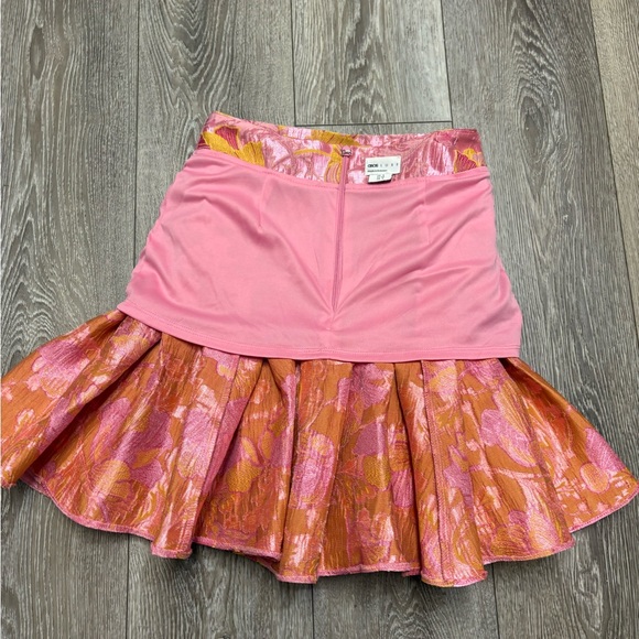 ASOS Pink and Yellow Floral Ruffle Mini Skirt - Picture 8 of 10